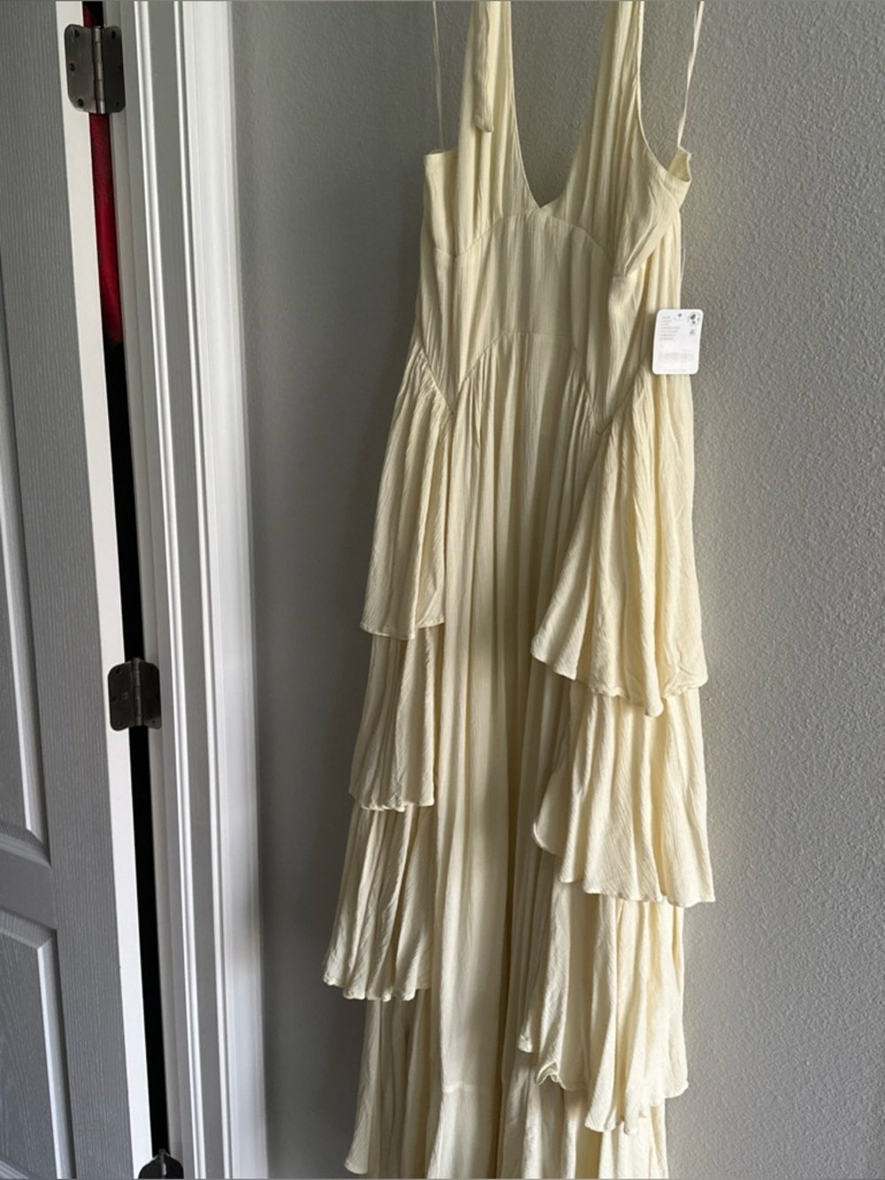 Free People Sweet Corn Maxi Dress in Cream Yellow